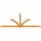 Ekena Millwork Redmond Rough Sawn Timber Gable Bracket, Western Red Cedar, 96"W x 48"H x 2"D x 4"F, 12/12 Pitch GBW096X48X0204RED00RWR - alternate 2